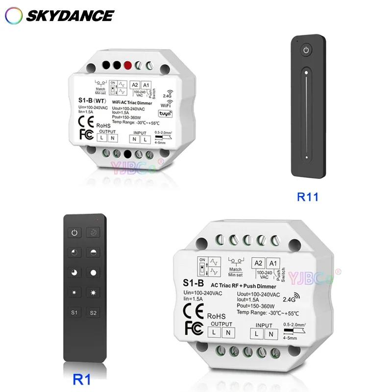 S1-B WT  LED Ʈ̾ RF ,  2.4G  1.5A 150W-360W Ǫ , LED ġ Ʈѷ, AC 110V-220V, R1/R11
